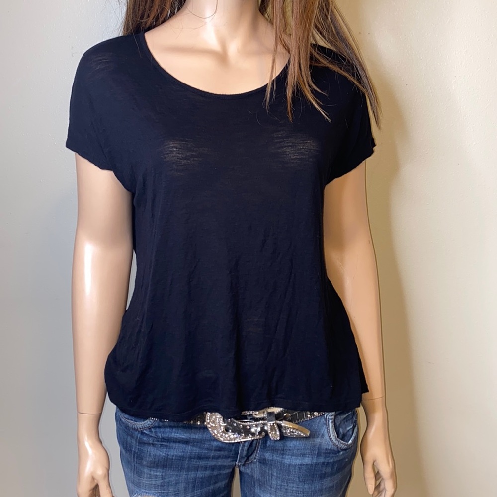 Lane Bryant Black Lace Back Top 18/20 - Picture 2 of 7